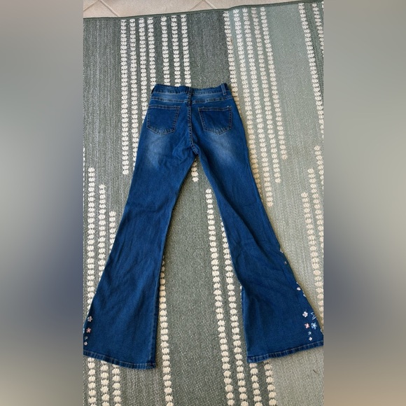 Bamboo Flower Flared Jeans - Picture 3 of 3